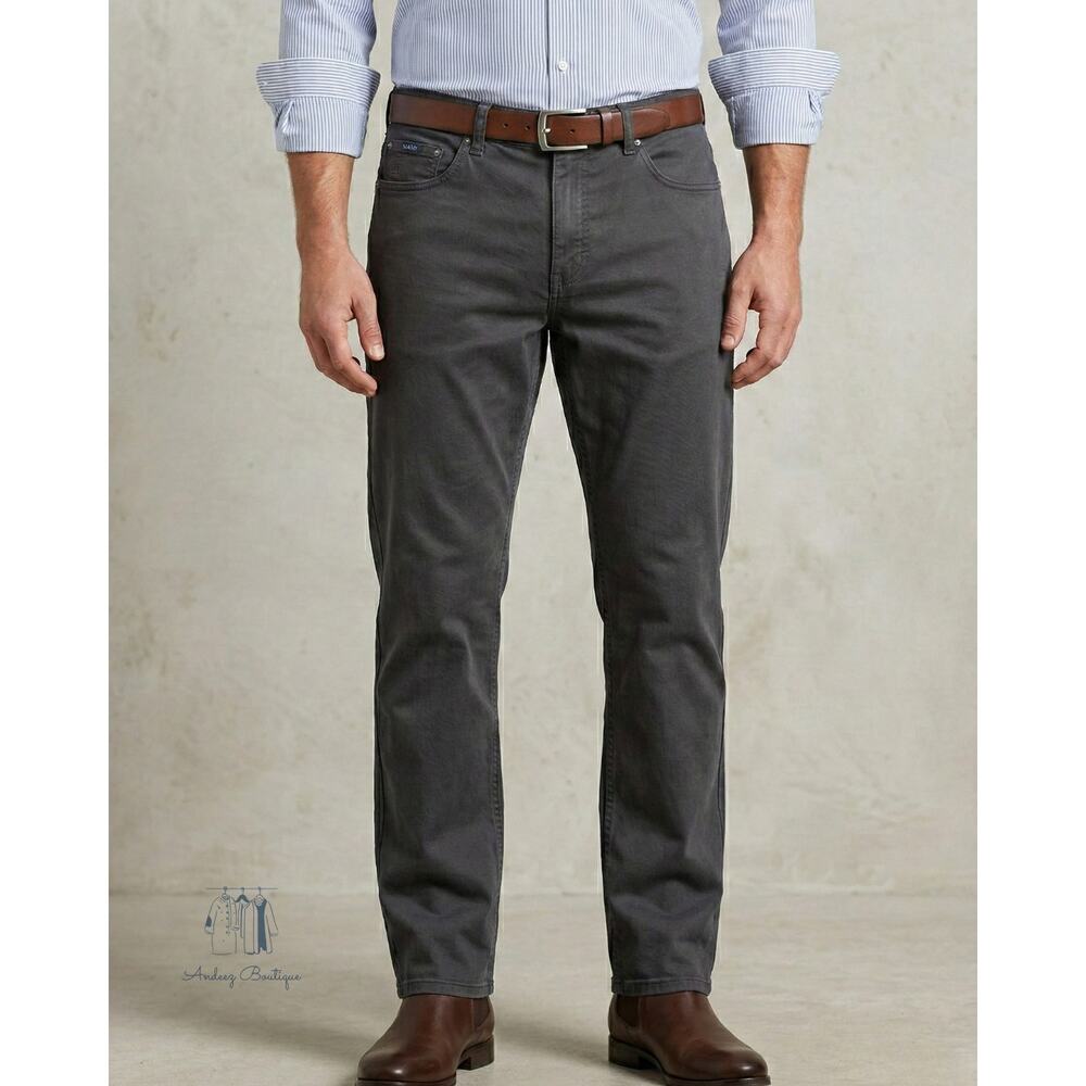 English Laundry Men’s Dark‎ Gray/Black Micro Corduroy Pants Soft Touch 38x30